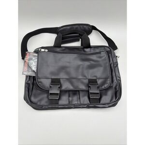 Ashten Document Bag Black NWT Multiple Pockets Carry Shoulder Strap Or Handles
